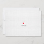 ビートハート写真妊娠告知カスタム 案内状 (裏面)