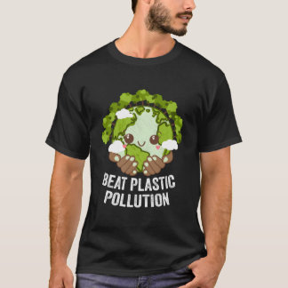 ビートプラスチック汚染自然エコロジー環境 Tシャツ
