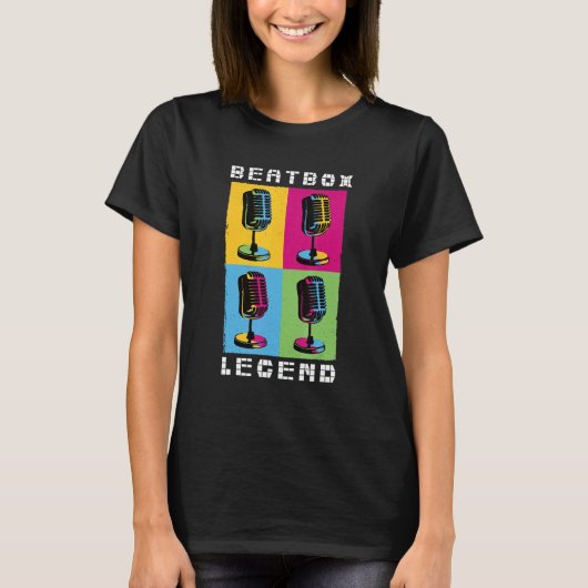 ビートボックス音楽 Tシャツ (正面)