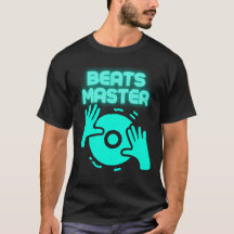 ビートマスターDJ Tシャツ EDMミュージック引用パーティーウェア