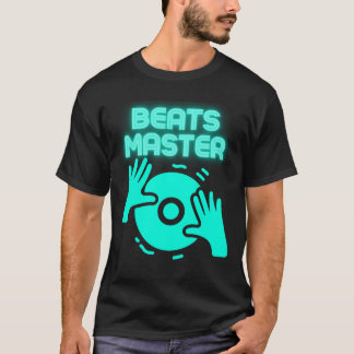 ビートマスターDJ Tシャツ EDMミュージック引用パーティーウェア