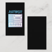 ビートメーカードラムマシンベースラバーDJミュージシャン 名刺 (正面/裏面)