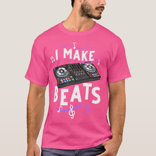 ビートメーカー音楽プロデューサー・ドラム機 Tシャツ (正面)