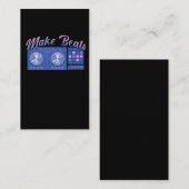 ビートメーカーDJ音楽プロデューサーディスコオーディオ制作 名刺 (正面/裏面)