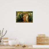 ビートライスの死亡時のダンテの夢 ポスター (キッチン)