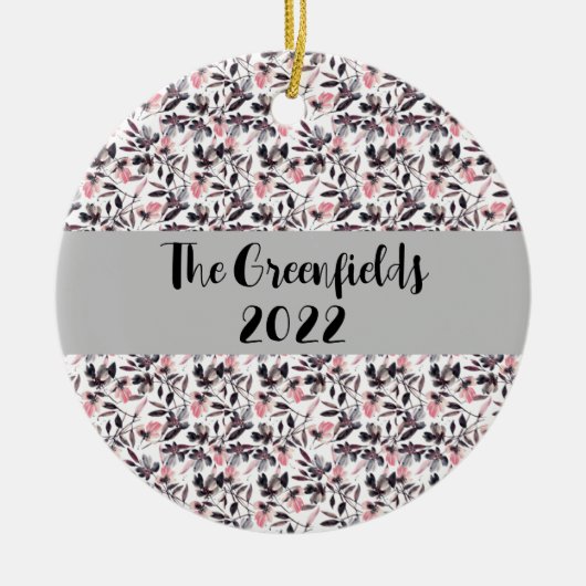 ビートライスウォーターフローラカスタムホリデーセラミックス セラミックオーナメント (正面)