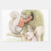 ビートリックス・ポッターによるティミー・ティップスとグディー・リス ラッピングペーパーシート (正面3)