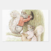 ビートリックス・ポッターによるティミー・ティップスとグディー・リス ラッピングペーパーシート (正面2)