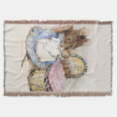 ビートリックス·ポッターの母マウスとベビー スローブランケット (正面)