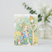 ビートリ食べックス・ポッター『ペーター・ラビット・ア・ニンジン』 ポストカード (スタンド正面)