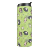 ビートルジュース |かわいいチビ(小さくかわいく書いた感じ)のトスパターン タンブラー (回転左)