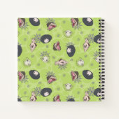 ビートルジュース |かわいいチビ(小さくかわいく書いた感じ)のトスパターン ノートブック (裏面)