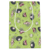 ビートルジュース |かわいいチビ(小さくかわいく書いた感じ)のトスパターン ミディアムペーパーバッグ (正面)