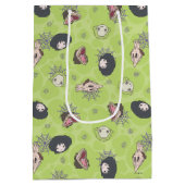 ビートルジュース |かわいいチビ(小さくかわいく書いた感じ)のトスパターン ミディアムペーパーバッグ (裏面)