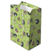 ビートルジュース |かわいいチビ(小さくかわいく書いた感じ)のトスパターン ミディアムペーパーバッグ (裏面アングル)