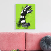 ビートルジュース |サンドワームのイラストレーション キャンバスプリント (インサイチュ (リビング))