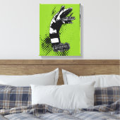 ビートルジュース |サンドワームのイラストレーション キャンバスプリント (インサイチュ (寝室))