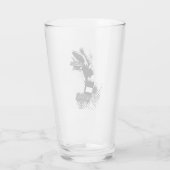 ビートルジュース |サンドワームのイラストレーション タンブラーグラス (裏面)