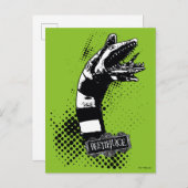 ビートルジュース |サンドワームのイラストレーション ポストカード (正面/裏面)