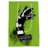 ビートルジュース |サンドワームのイラストレーション ミディアムペーパーバッグ (裏面)