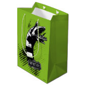 ビートルジュース |サンドワームのイラストレーション ミディアムペーパーバッグ (裏面アングル)