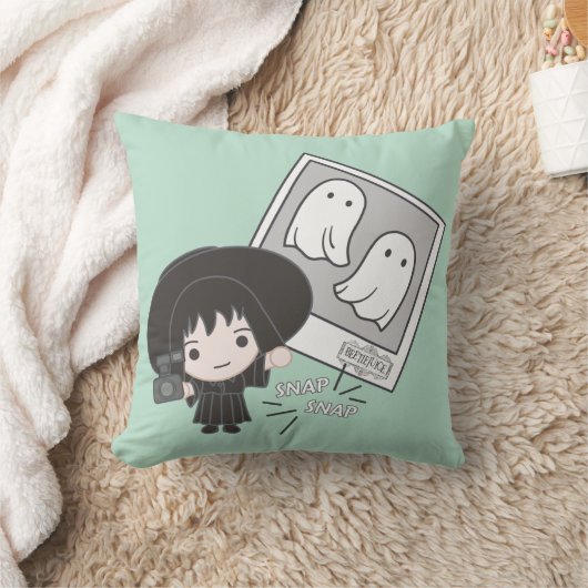 ビートルジュース |チビ(小さくかわいく書いた感じ)リディア幽霊写真 クッション (ブランケット)