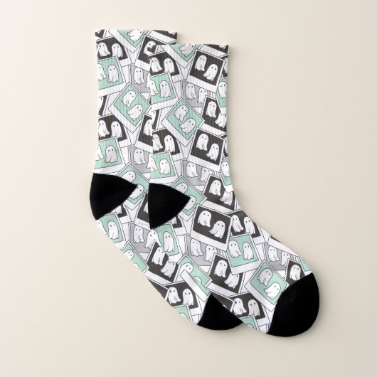 ビートルジュース |チビ(小さくかわいく書いた感じ)リディア幽霊写真 ソックス (ペア)