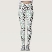 ビートルジュース |チビ(小さくかわいく書いた感じ)リディア幽霊写真 レギンス (正面)