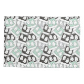 ビートルジュース |チビ（小さくかわいく書いた感じ）リディア幽霊写真 枕カバー (裏面)