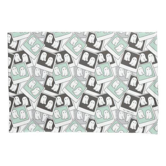 ビートルジュース |チビ（小さくかわいく書いた感じ）リディア幽霊写真 枕カバー (正面)