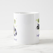 ビートルジュース |チビ(小さくかわいく書いた感じ)リディア「奇妙で異常」 ジャンボコーヒーマグカップ (正面)