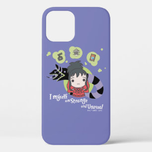 ビートルジュース チビ(小さくかわいく書いた感じ)リディア「奇妙で iPhone 12ケース