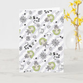 ビートルジュース・パターン カード (黄色い花)