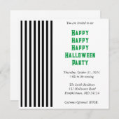 ビートルジュース・パーティ 招待状 (正面/裏面)