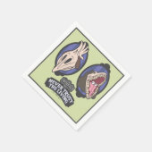 ビートルジュース |マイトランズ"生きる者を信用しない" スタンダードカクテルナプキン (角)