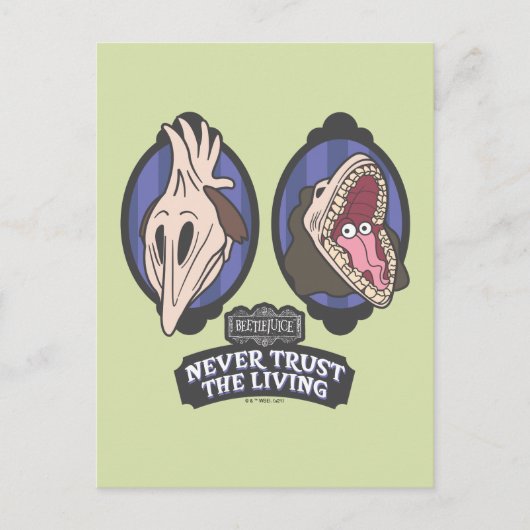 ビートルジュース |マイトランズ"生きる者を信用しない" ポストカード (正面)