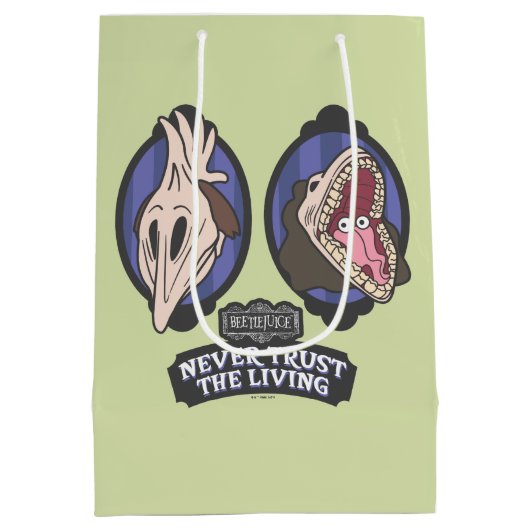 ビートルジュース |マイトランズ"生きる者を信用しない" ミディアムペーパーバッグ (裏面)