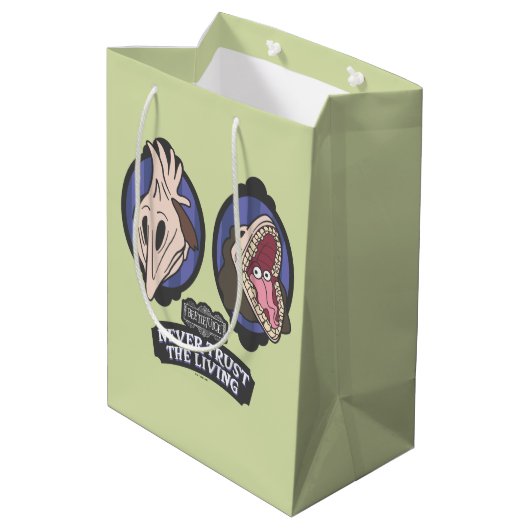 ビートルジュース |マイトランズ"生きる者を信用しない" ミディアムペーパーバッグ (裏面アングル)