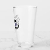 ビートルジュース |ミミズがビールジュースのロゴに巻きついています タンブラーグラス (左)