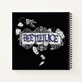 ビートルジュース |ミミズがビールジュースのロゴに巻きついています ノートブック (裏面)