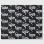 ビートルジュース |ミミズがビールジュースのロゴに巻きついています ラッピングペーパー (フラット)