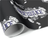 ビートルジュース |ミミズがビールジュースのロゴに巻きついています ラッピングペーパー (ロールコーナー)