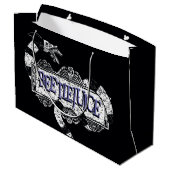 ビートルジュース |ミミズがビールジュースのロゴに巻きついています ラージペーパーバッグ (裏面アングル)