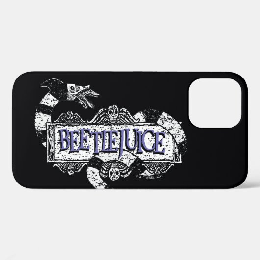 ビートルジュース |ミミズがビールジュースのロゴに巻きついています Case-Mate iPhoneケース (裏面 (横))