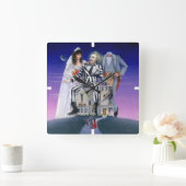 ビートルジュース |劇場用ポスター スクエア壁時計 (ホーム)