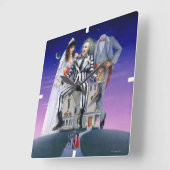 ビートルジュース |劇場用ポスター スクエア壁時計 (傾斜)