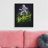 ビートルジュース |墓石に座る キャンバスプリント (インサイチュ (リビング))