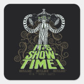 ビートルジュース |時間の表示! スクエアシール (正面)