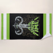 ビートルジュース |時間の表示！ ビーチタオル (正面)