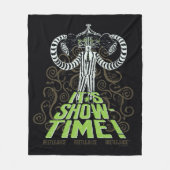 ビートルジュース |時間の表示！ フリースブランケット (正面)